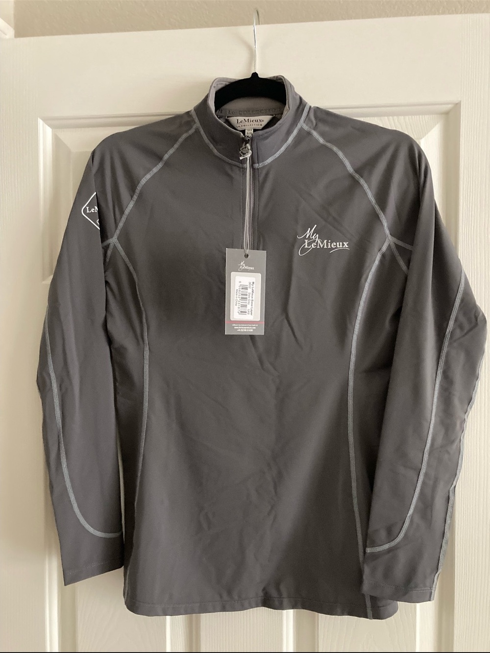 Lemieux long sleeve base layer grey-small